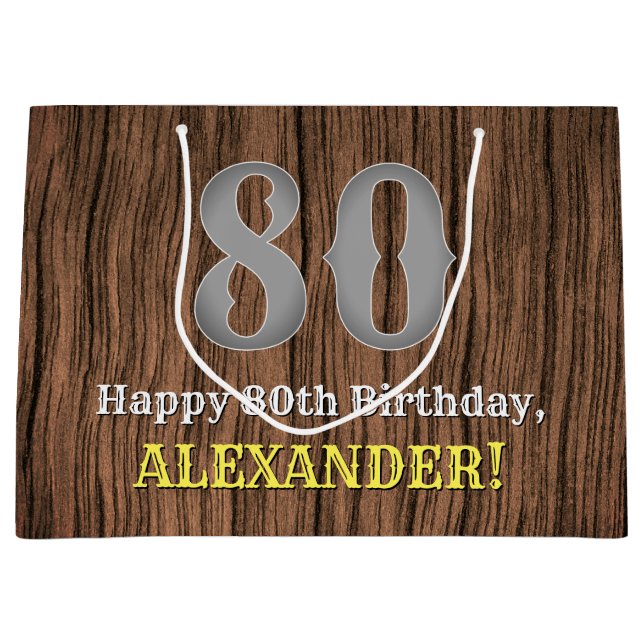 80:e födelsedag: Land Western Inspired Titta, Namn (Framsidan)