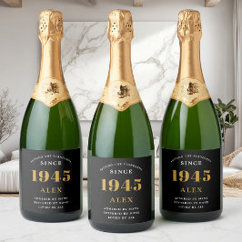 80:e födelsedag Namn 1945 Svarta Guld-Elegantens C