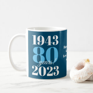 80:e födelsedag Speciellt datum Kaffemugg