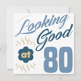 80:e födelsedag Tittar Bra Kort