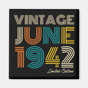 80:e födelsedag Vintagen juni 1942 Begränsad utgåv Magnet