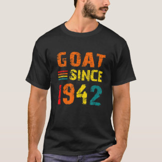 80:e födelsedagen 80 år gammal GOAT sedan 1942 T Shirt