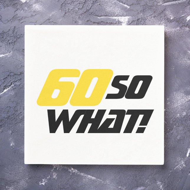 80:e födelsedagen 80 Så vad/Motiverande Party Pappersservett (Skapare uppladdad)