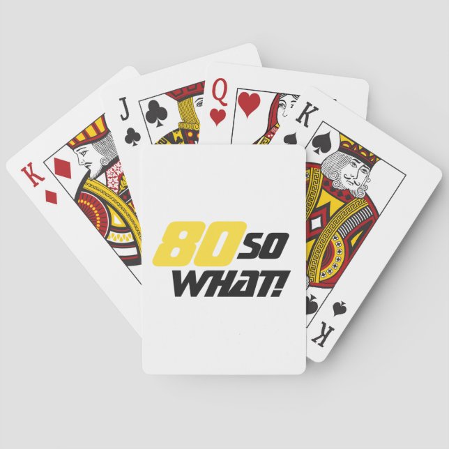 80:e födelsedagen 80, så vilken Motivational Funny Casinokort (Baksidan)