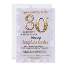 80:e födelsedagen Elegant Party