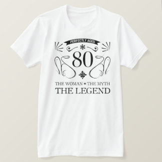 80:e födelsedagen för kvinnor t shirt