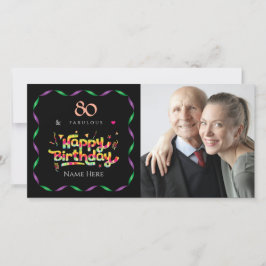 80:e födelsedagen för någon Fabulous Anpassningsba