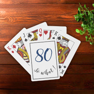 80:e födelsedagen Funny 80, så vilken motiv? Casinokort