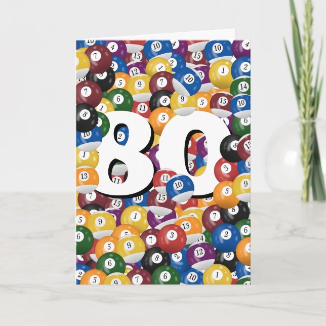 80:e födelsedagen i Bollar Kort (Framsida)