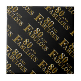 80:e födelsedagen kakelplatta