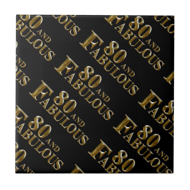 80:e födelsedagen kakelplatta (Framsidan)