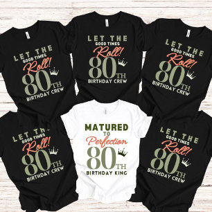 80:e födelsedagen Kung T Shirt