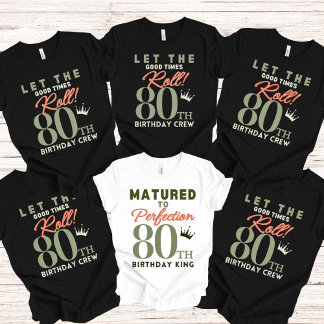 80:e födelsedagen Kung T Shirt