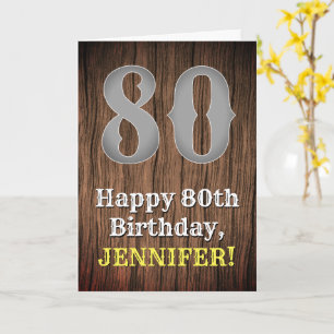 80:e födelsedagen: Land Western Inspired Titta, Na Kort