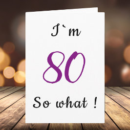 80:e födelsedagen Lusj I är 80, så vilken motivati Kort