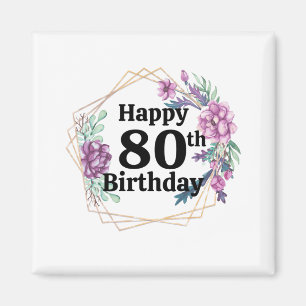 80:e födelsedagen magnet