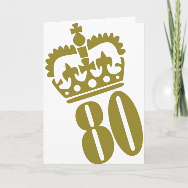 80:e födelsedagen - nummer - 80 kort (Framsida)