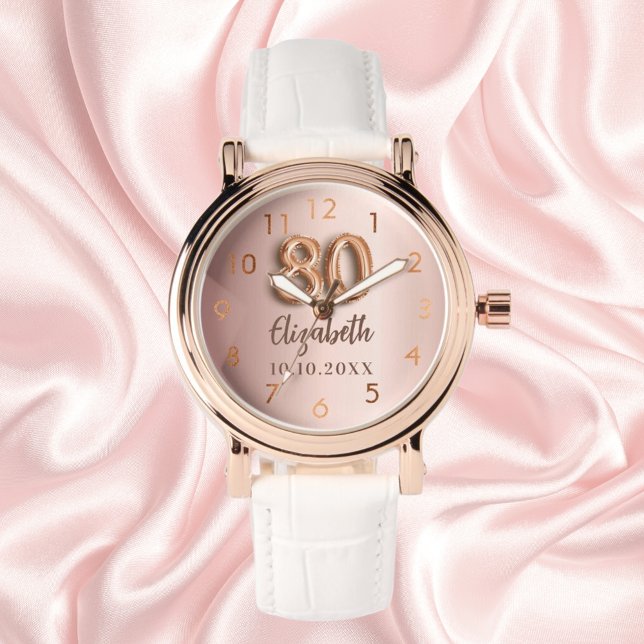80:e födelsedagen ro guld namn armbandsur (Skapare uppladdad)