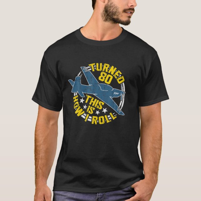 80:e födelsedagen t shirt (Framsida)