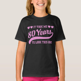 80:e födelsedagen t-shirt