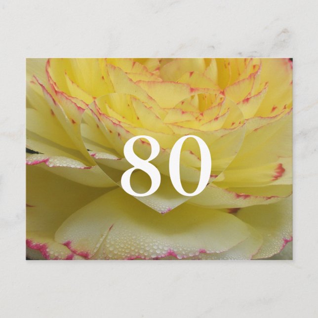 80:e födelsedagen vykort (Framsida)