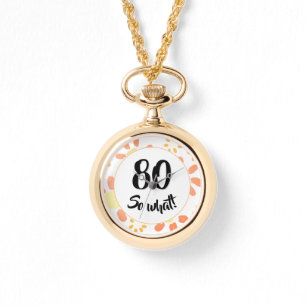 80:e födelsedagets inspirationsluga Blommigt Armbandsur