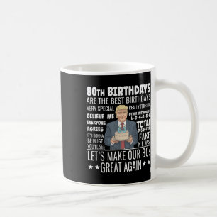 80:e födelsedagsdesignen - Lustigt citattecken Kaffemugg