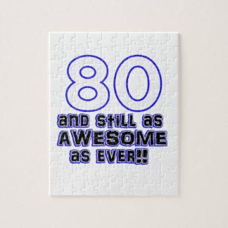 80:e födelsedagsdesignen pussel