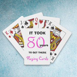 80:e födelsedagseftermiddagen - Gift-idéer för hen Casinokort