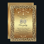 80:e, Födelsedagsfest 80:e, Royalet Cheetah guld p Inbjudningar<br><div class="desc">80:e födelsedag,  nummerdiamanter,  Royal Cheetah Guld plus,  fullt redigerbar text,  tillbaka guld ram - Anniversaire,  âge lettres diamants,  guépard,  texte entièrement modifiable - Remove or change unwant information. Prova en annan form. Har du tittat på våra andra produkter och bett om en anpassning? Tack för era vänliga kommentarer.</div>