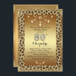 80:e, Födelsedagsfest 80:e, Royalet Cheetah guld p Inbjudningar<br><div class="desc">80:e födelsedag,  nummerdiamanter,  Royal Cheetah Guld plus,  fullt redigerbar text,  tillbaka guld ram - Anniversaire,  âge lettres diamants,  guépard,  texte entièrement modifiable - Remove or change unwant information. Prova en annan form. Har du tittat på våra andra produkter och bett om en anpassning? Tack för era vänliga kommentarer.</div>