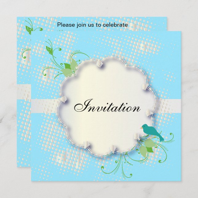 80:e Födelsedagsfesten| DIG Text Inbjudningar (Fram/baksida)