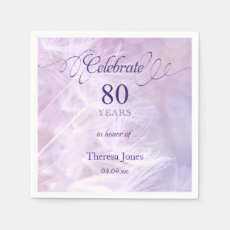80:e Födelsedagsfesten Standard Cocktail Napkin Pappersservett
