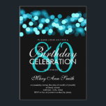 80:e Födelsedagsfesten Turcos Hollywood Glam Inbjudningar<br><div class="desc">Inbjudan till turkos Hollywood Glam i 80:e Födelsedagsfesten i elegant. Turkos Underbar för 80-årsdagen och mer!</div>