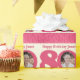 80:e födelsedagsförpackning för rosa av fotokräm i presentpapper (Birthday Party)