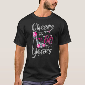 80:e födelsedagshuset till 80 år gamla Vin T Shirt