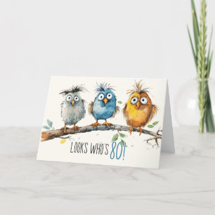 80:e födelsedagskort tack kort