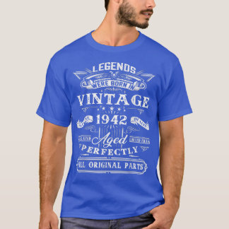 80:e födelsedagspresent för blad födda 1942 80 år t shirt