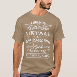 80:e födelsedagspresent för blad födda 1942 80 år t shirt