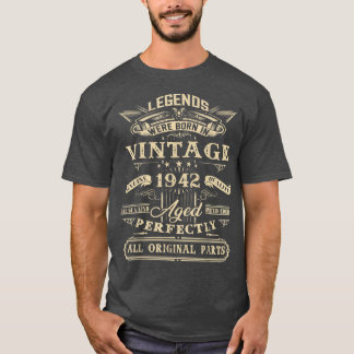 80:e födelsedagspresent för blad födda 1942 80 år t shirt