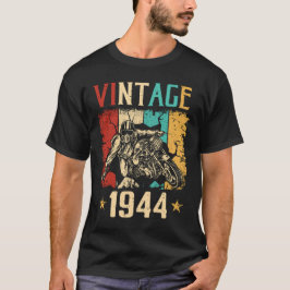 80:e födelsedagspresenten Vintage 1944 80 år gamma T Shirt