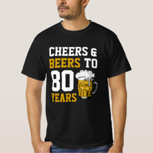 80:e födelsedagstjuren och Öl till 80 år T Shirt