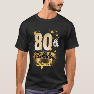 80:e födelsedagstorget Funny 80 år gammal födelsed T Shirt