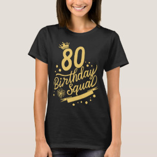 80:e födelsedagstorget, fyrhjuling Krona B-dagen T Shirt