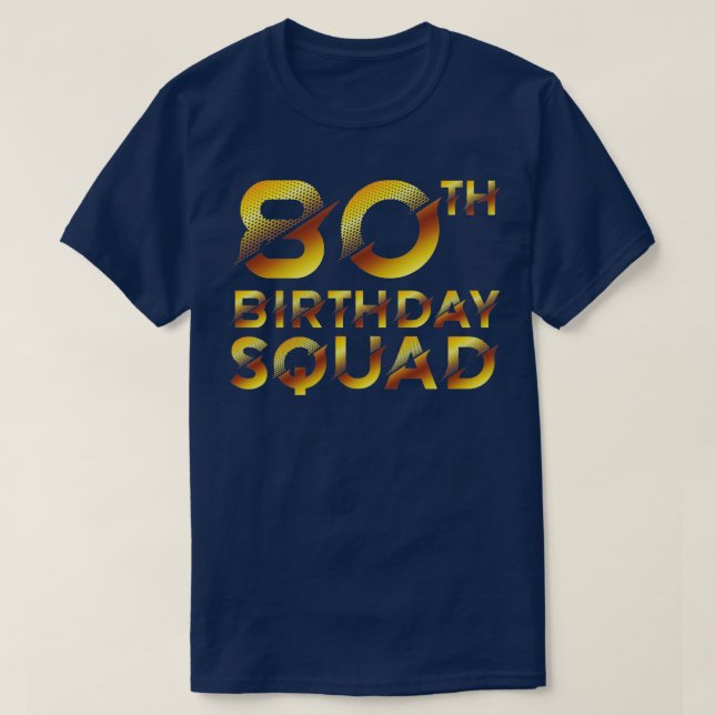 80:e födelsedagstorget t shirt (Design framsida)