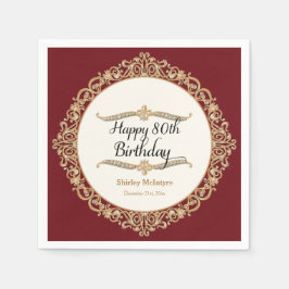 80:e Grattis på födelsedagen-rundans decennium i F Pappersservett