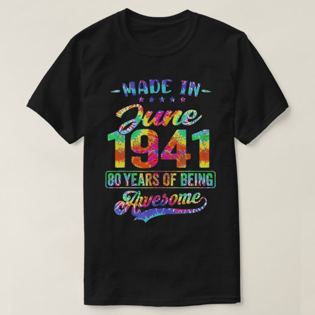 80:e lycklig-Dekorationen i juni 1941 T Shirt (Design framsida)