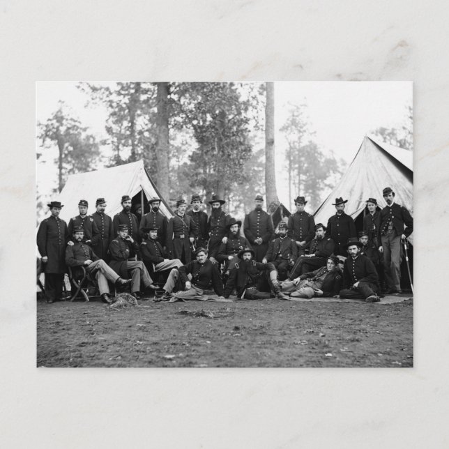 80:e New York-infanteriet: 1863 Vykort (Framsida)