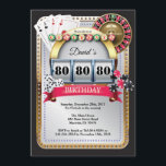 80:e uppspelningskortsinbjudan på födelsedagen inbjudningar<br><div class="desc">Poker Spelar upp kort Casino Guld födelsedagsinbjudan. Kasinokemat guld glitter inbjudan,  18:e 20:e 30:e 40:e 60:e 70:e 80:e 90:e 100:e,  alla åldrar. Om du vill göra ytterligare anpassningar klickar du på knappen "Anpassa" och användor verktyg som är utformat för att ändra mallen.</div>