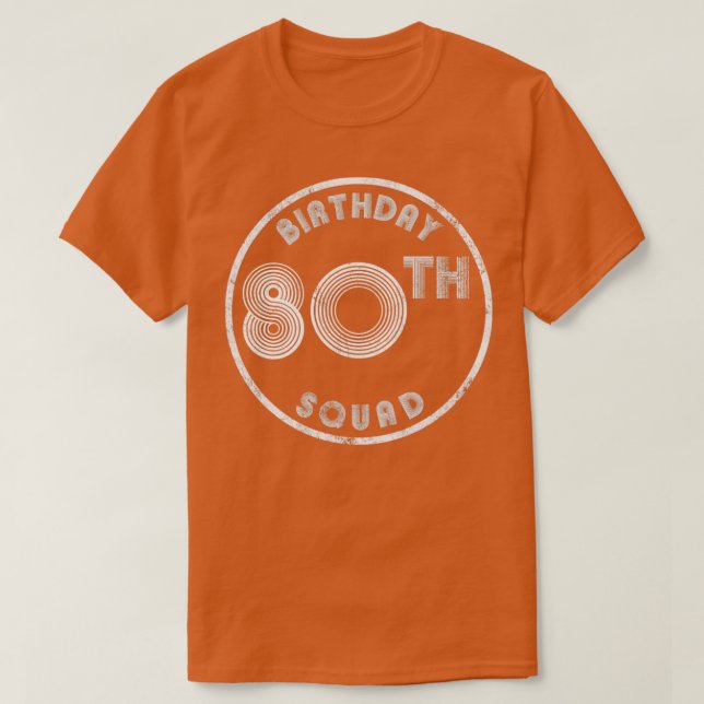 80:e Vintagen på födelsedagstorget T Shirt (Design framsida)